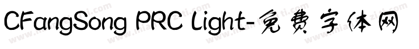CFangSong PRC Light字体转换